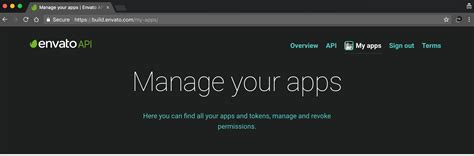 envato api personal token|geting personal token from envato .